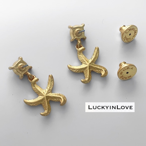 Oscar de la Renta
Starfish Crystal drop earrings. Royal Blue Crystal - Picture 3 of 5